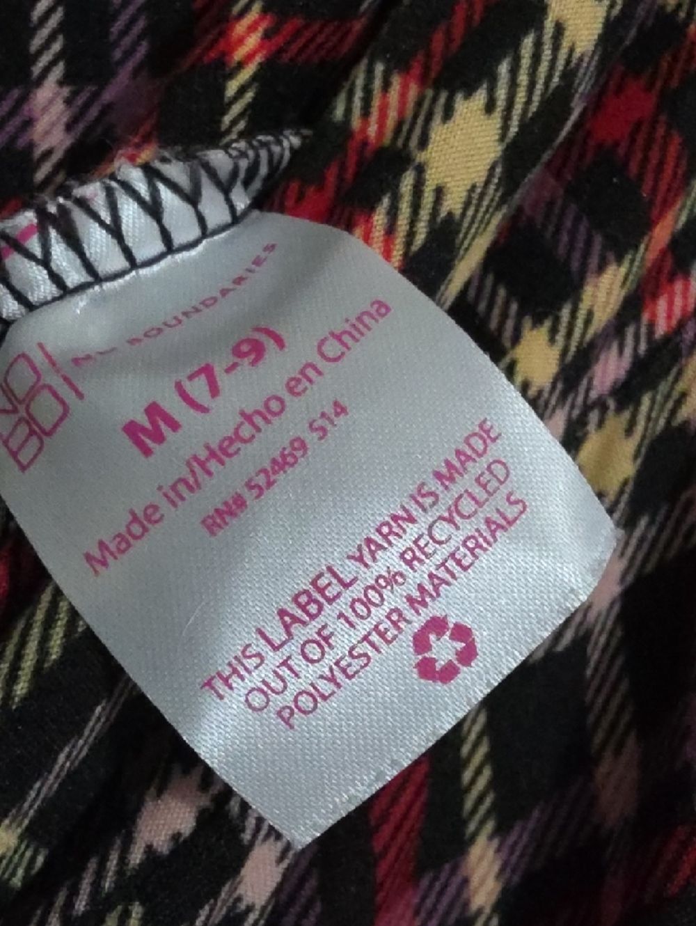 No Boundaries Plaid Flare Leggings in Red, Yellow, Black - Picture 3 of 5